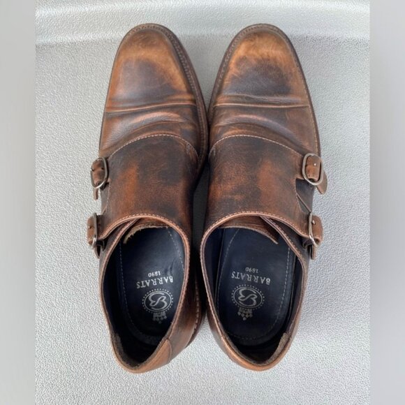 Barrats Double Monk Strap Leather Dress Shoes - Picture 3 of 10